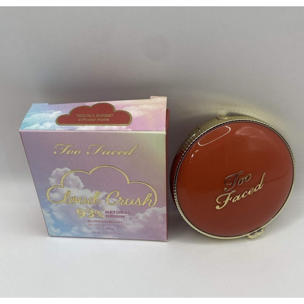 Too Faced Cloud Crush Blurring Blush Tequila Sunset Diffused Matte 5 g New - Picture 14 of 16